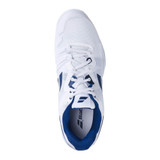 Babolat SFX 3 All Court Shoe shown in White/Navy top view