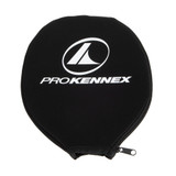 Black ProKennex paddle cover with zippered closure and white logo