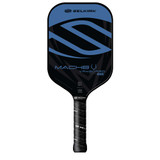 Front view of the VANGUARD 2.0 Mach6 Midweight Pickleball Paddle shown in color Blue Note