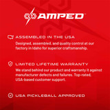 Selkirk AMPED Paddles are assembled in the US, include a limited lifetime warranty, and are USA Pickleball Approved