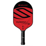 The Selkirk VANGUARD Hybrid 2.0 Maxima Paddle is available in blue and black, or crimson and black color options, and in lightweight or midweight ranges.