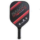 The Rally Graphite Power 5.0 with polypropylene core and graphite face, choose from blue green, red or yellow in thicker core for increased power.