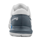 Rush Pro Ace Pickler Wide Shoe by Wilson for Men in the attractive White, "Stormy Weather," and Classic Blue color combination. Available in sizes 7 through 14.