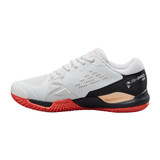 Rush Pro Ace Pickler Wide Shoe by Wilson - Black/White/Living Coral - Side View