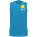 Men's Game On Pickleball Sleeveless Shirt in Electric Blue