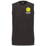 Men's Game On Pickleball Sleeveless Shirt in Black