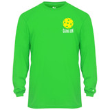Men's Game On Core Performance Long-Sleeve Shirt in Lime