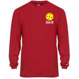 Men's Game On Core Performance Long-Sleeve Shirt in Red