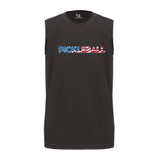 Men's Pickleball USA Shirt in Black