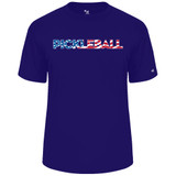 Men's Pickleball USA Core Performance T-Shirt inPurple