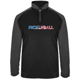 Men's Pickleball USA UV 1/4 Zip in Black