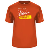 Men's Stay Out of the Kitchen Core Performance T-Shirt in Burnt Orange