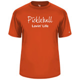 Men's Lovin' Life Core Performance T-Shirt in Burnt Orange