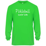 Men's Lovin' Life Core Performance Long-Sleeve Shirt in Lime