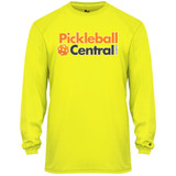 Men's Pickleball Central Core Performance Long-Sleeve Shirt in Safety Yellow