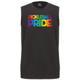 Men's Pickleball PRIDE Core Performance Sleeveless Shirt in Black