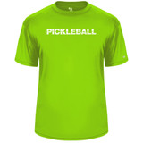 Men's Pickleball Net Core Performance T-Shirt Lime
