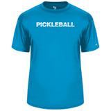 Men's Pickleball Net Core Performance T-Shirt Electric Blue