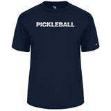 Men's Pickleball Net Core Performance T-Shirt Navy