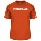 Men's Pickleball Net Core Performance T-Shirt Burnt Orange