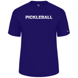 Men's Pickleball Net Core Performance T-Shirt Purple