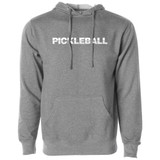 Unisex Pickleball Net Hooded Sweatshirt  in GunMetal Heather