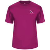 Men's Pickleball Tournaments Pro Core Performance T-Shirt in Hot Pink