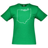 Men's Ohio Pickleball Cotton T-Shirt in Vintage Green