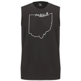 Men's Ohio Pickleball Core Performance Sleeveless Shirt in Black