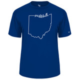 Men's Ohio Pickleball Core Performance T-Shirt in Royal