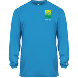 Men's ZZT Green Pro Core Performance Long-Sleeve Shirt in Electrical Blue