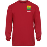 Men's ZZT Green Pro Core Performance Long-Sleeve Shirt in Red