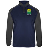 Men's ZZT Green Pro UV 1/4 Zip in Navy