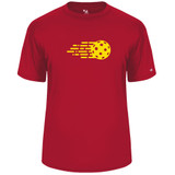 Men's Fast Ball Core Performance T-Shirt in Red