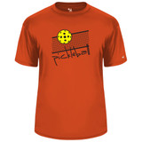 Men's Over The Net Core Performance T-Shirt in Burnt Orange