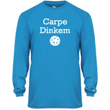 Men's Carpe Dinkem Core Performance Long-Sleeve Shirt in Electric Blue
