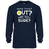 Men's Was That Out Core Performance Long-Sleeve Shirt in Navy