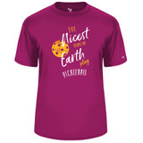 Men's Nicest People Core Performance T-Shirt in Hot Pink