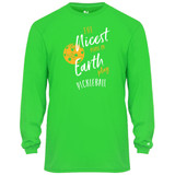 Men's Nicest People Core Performance Long-Sleeve Shirt in Lime