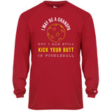 Men's I May Be a Grandpa Core Performance Long-Sleeve Shirt in Red