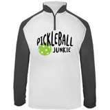 Men's Pickleball Junkie UV 1/4 Zip in White