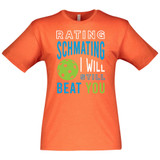 Men's Rating Schmating Cotton T-Shirt in Vintage Orange