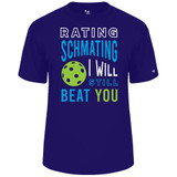 Men's Rating Schmating Core Performance T-Shirt in Purple