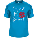 Men's You Got Served Core Performance T-Shirt In Electric Blue