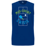 Men's Mid-Court Crisis Core Performance Sleeveless Shirt in Royal