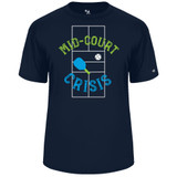 Men's Mid-Court Crisis Core Performance T-Shirt in Navy