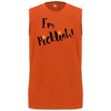 Men's Picklish Core Performance Sleeveless Shirt in Burnt Orange