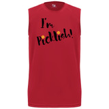 Men's Picklish Core Performance Sleeveless Shirt in Red