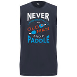 Men's Never Underestimate Core Performance Sleeveless Shirt in Navy