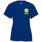 Women's Game On Pickleball Core Performance T-Shirt in Royal